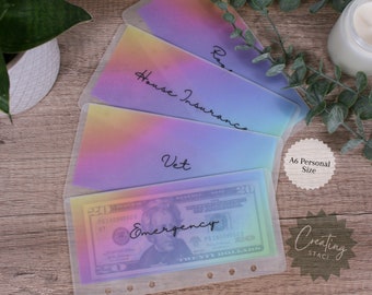 cash envelopes A6 budgeting envelopes matte rainbow cash stuffing envelopes for cash budgeting system money sleeves for budgeting sinking