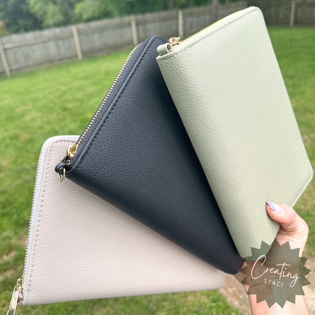 12 Pcs Cash Envelopes For A6 Binder, Plastic Zipper Pouch For Budgeting With 6 Holes, Clear Pockets With Multicolor Zip For Cash Stuffing