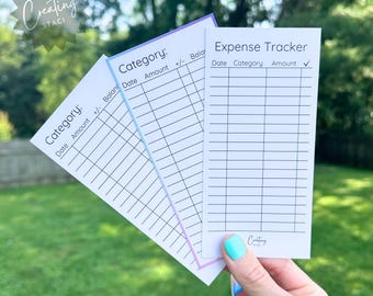 Budget Trackers expense trackers physical trackers for Cash Stuffing cardstock Trackers for A6 Binder Budget Sheets Sinking Funds Tracker