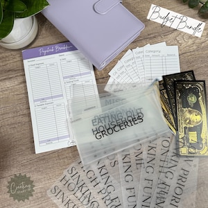 Budget Bundle binder with cash envelopes A6 Budgeting Cash stuffing envelopes for sinking funds budget binder set binder A6 binder