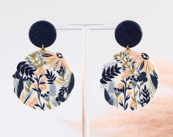 Floral Polymer Clay earrings * HANDMADE earrings * botanical * nature inspired * gifts for her * vegan friendly * imPRESS