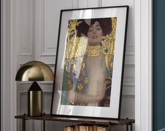 Judith Art Print: Vintage Klimt Style - Framed or Rolled Poster