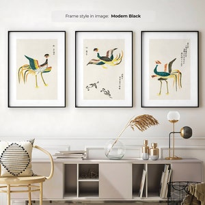 Taguchi Cranes bundle - Japanese Poster | Vintage Japanese Wall Art | Antique Asian Art Print | Oriental Decor |