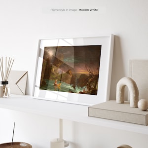 The Voyage of Life: Manhood - Vintage Print | Framed Classical Wall Art | Thomas Cole Landscape Painting