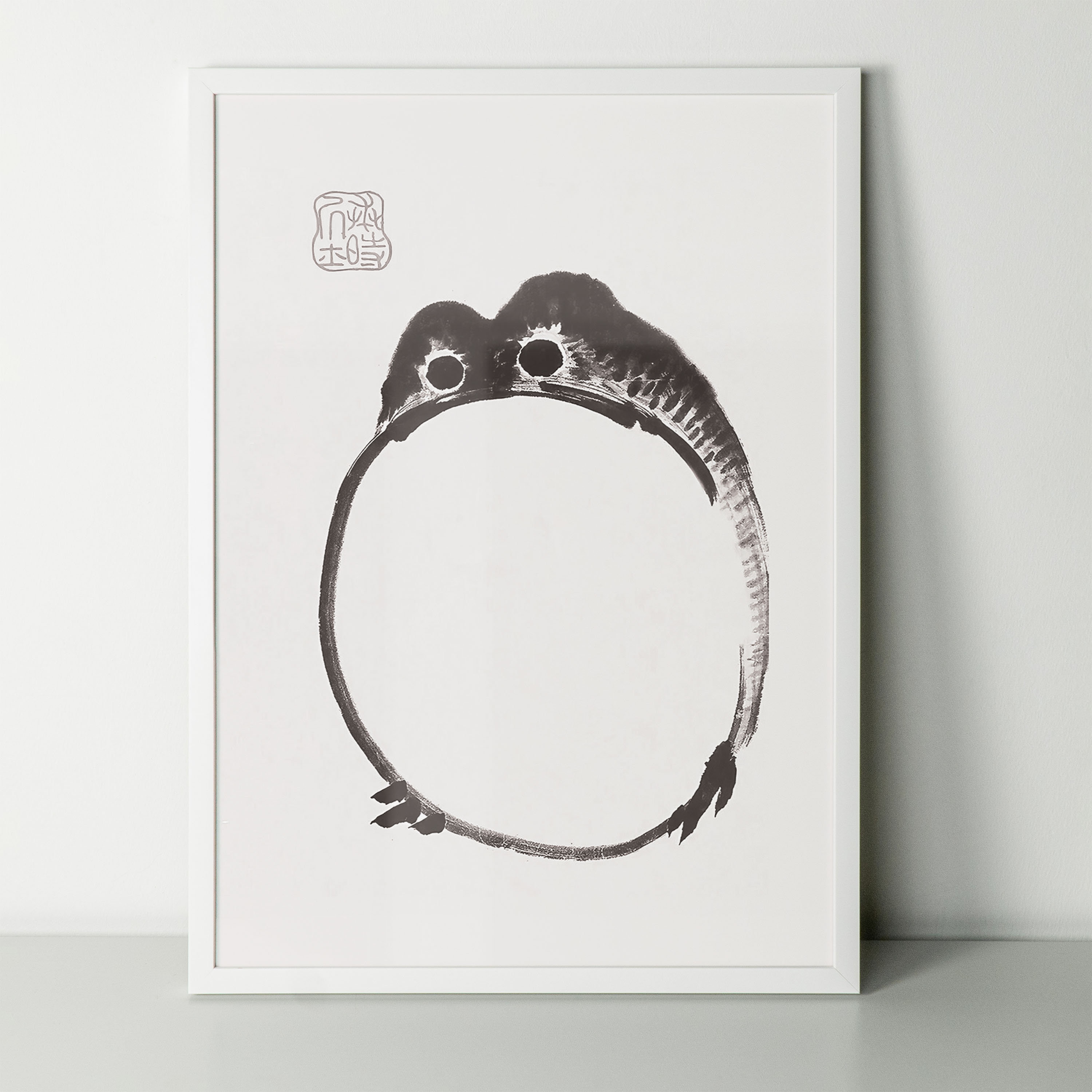 Japanese Frog Matsumoto Hoji Toad Set of 3 Art Print, Hand-crafted ...