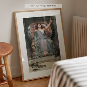 Circe offre la coppa a Ulisse - Stampa poster incorniciata / Arte murale vintage / Dipinto vintage di donne / Dipinto di John William Waterhouse