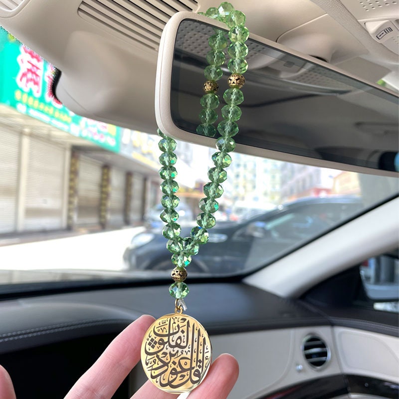 Islam HZ Ali Turkish Prayer 33 beads Car Rear View Mirror islam Turkish Car  Pendant Hanging
