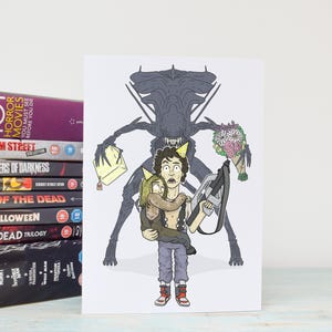 Ripley Aliens Inspired Birthday Card, Fan Art, Aliens Movie, Horror, Sci-Fi Movie Birthday, Funny Movie Card, Horror Gifts