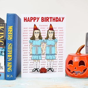 The Shining Inspiriert Geburtstagskarte, The Grady Twins Geburtstag, Horrorfilm Geburtstagskarte, Stephen King Geburtstag, The Shining Gift, Horror