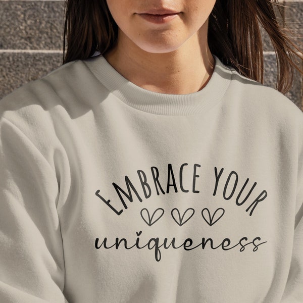 Embrace Your Uniqueness SVG PNG, love Svg, shine Svg, Bright Svg, Life Svg, Success Svg, Health Svg, Motivational Svg, Trendy Svg