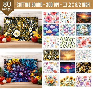 Kitchen Cutting Board Bundle, Cutting Board PNG, Cutting Board Designs, Chopping Board png, Glass Cutting Board PNG, Kitchen Decor Gift