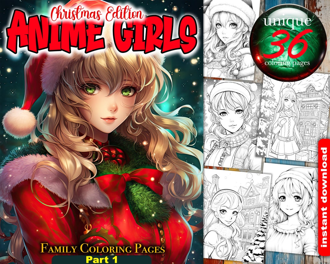anime-girls-christmas-edition-36-coloring-pages-for-all-family-instant-download-etsy-israel