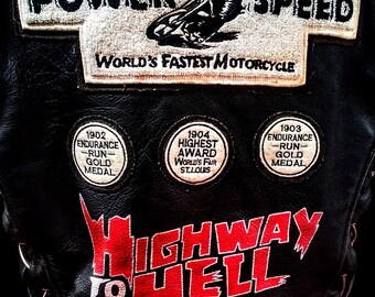 Vintage Motorcycle Jacket Indian Collector - Etsy