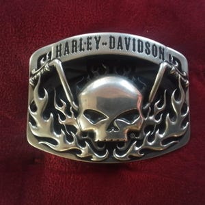 vintage harley davidson buckle