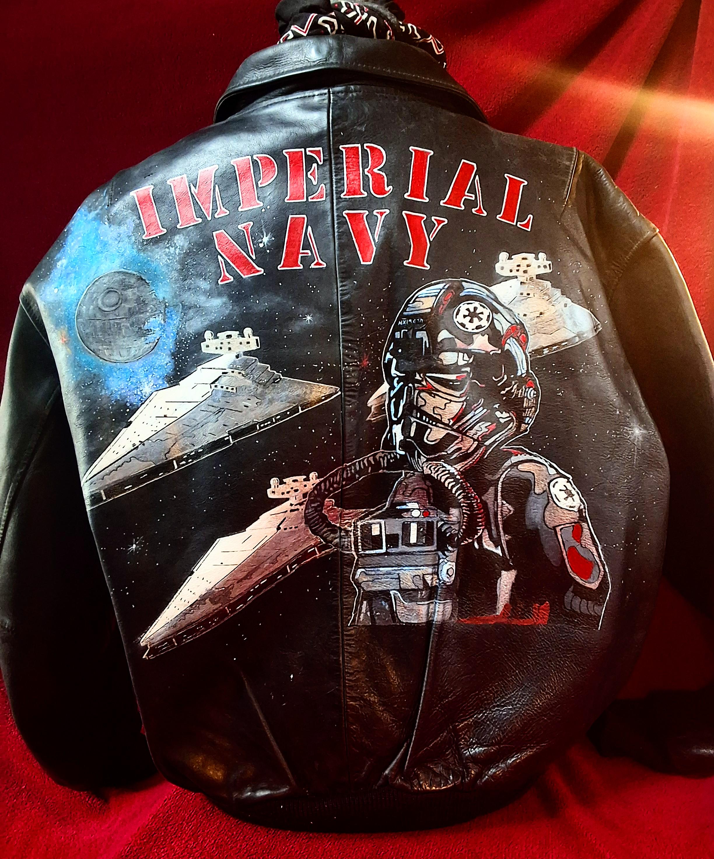 Painted Flight Jacket - Etsy