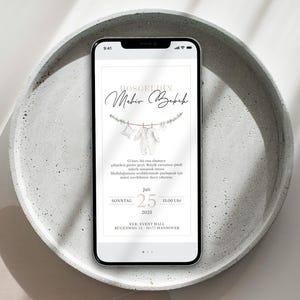 Guardería Baby Mevlidi | Mi nombre es Mevlüt tarjeta | invitación | Tarjeta de invitación | Bebé mevlidi | niña sol davetiye | digital