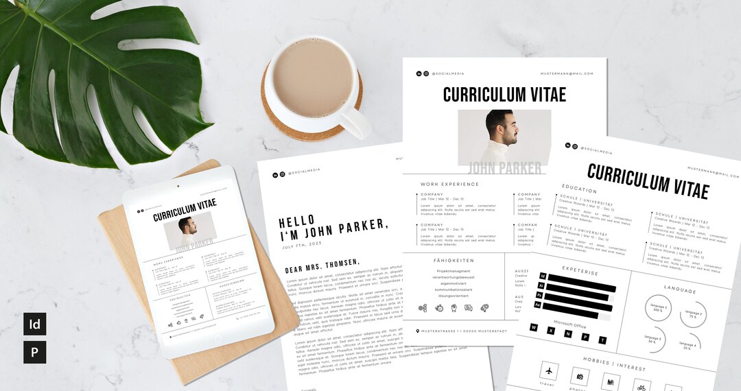 Resume Template Professional Template for Applications - Etsy