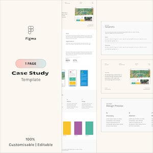 Figma Case Study Template | Made in Figma | Editable | For Freelancers, UX/UI Designers, Web Designers