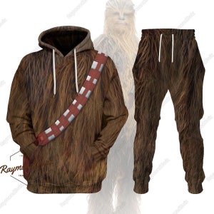 Chewbacca Hoodie/Jogger, Chewbacca Cosplay Hoodie, Chewbacca Costume Hoodie, Star Wars Hoodie, Workout Jogger, Fathers Day Gift