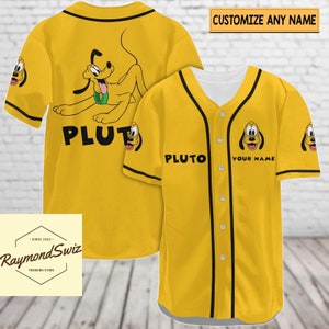 Halloween Pluto Dog Jersey Shirt, Personalized Baseball Jersey, Disney Dog Jersey, Funny Dog Shirt, Cartoon Jersey, Customize Shirt