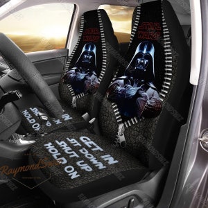 スターウォーズ カーシートカバー、乗って座って黙ってホールドインシートカバー、ダースベイダー カーシートプロテクター、スターウォーズ カーデコレーション、お父さんへのギフト
