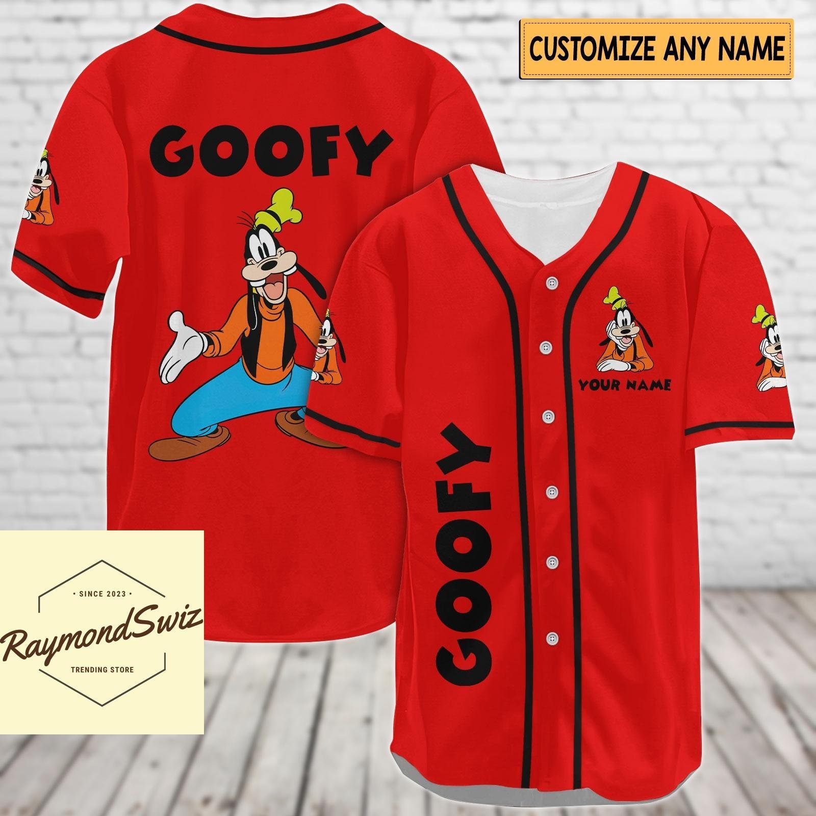 Goofy Jersey Shirt, Custom Goofy Baseball Shirt, Goofy Dog Baseball
