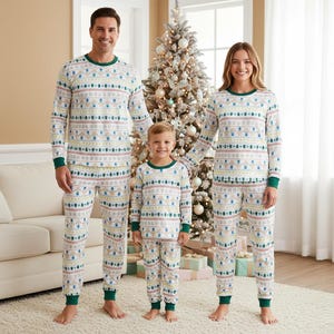 Snowman Family Pajamas, Christmas Long Pajamas, Holiday Long Sleeve PJs, Xmas Pajamas Set, Family Pajama Gift