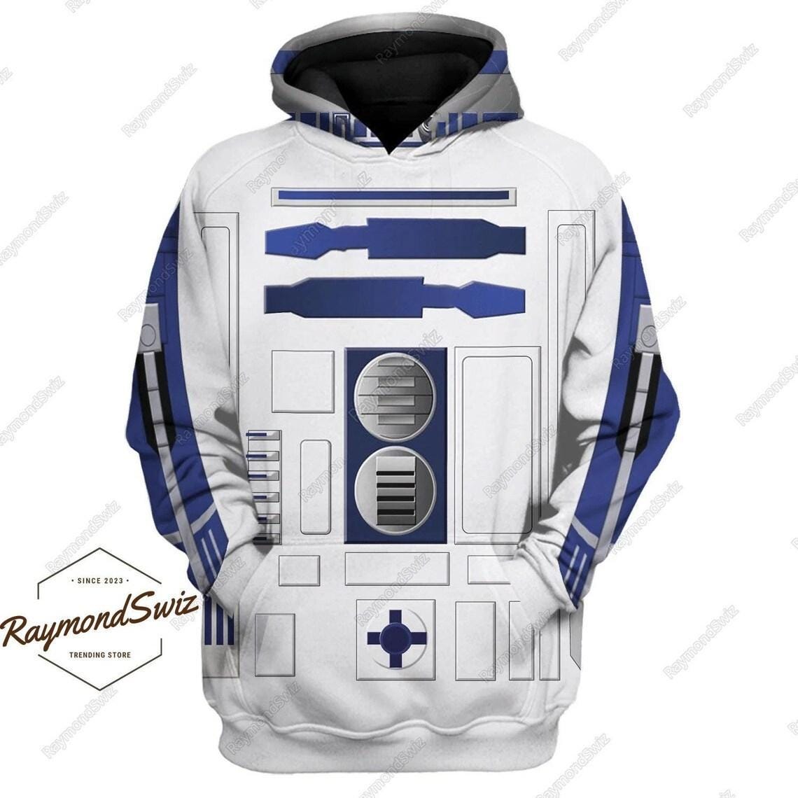 R2-D2 Robot Hoodie, R2D2 Robot Jogger, Star Wars Costume Hoodie