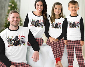 Star Wars Familien Pyjamas Set, Darth Vader Stormtrooper Boba Fett Passender Pyjama, Disney Familienausflug, Urlaubspyjama, Pj Set Hose