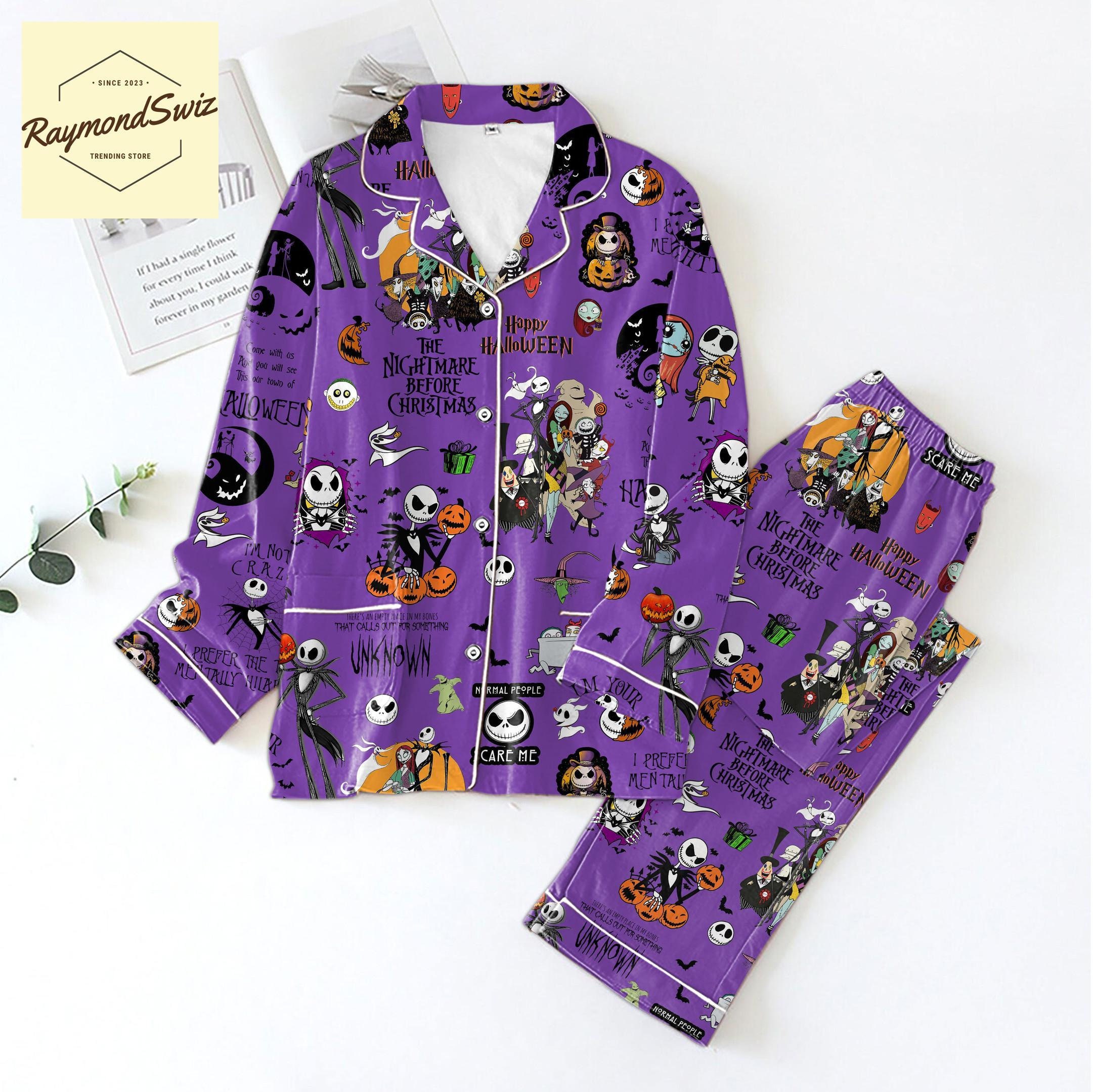 Jack Skellington Pajamas Etsy Singapore