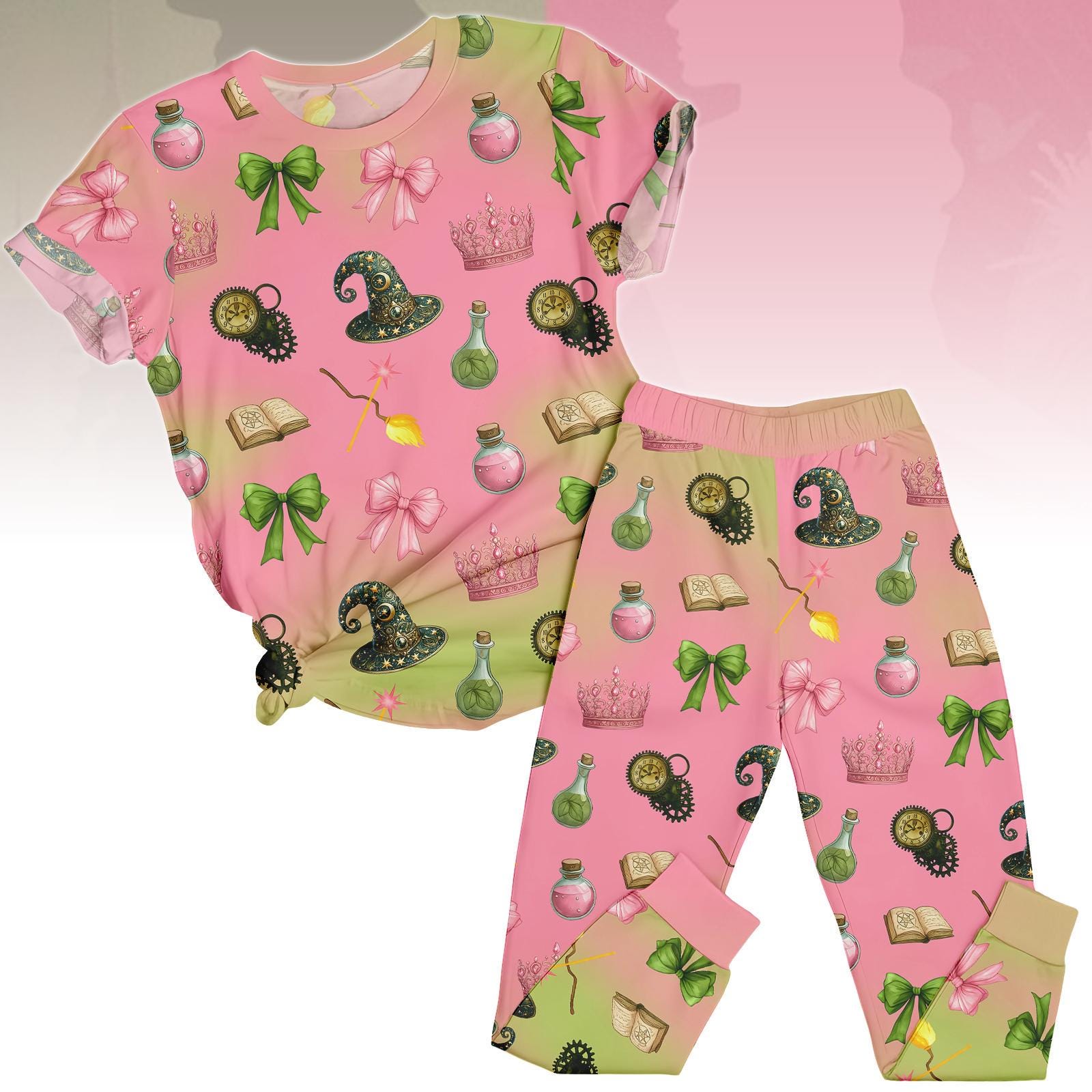 Discover Wicked Defying Gravity Tshirt Pajama Set, Changed for Good Kid Pajamas, Broadway Theater Gift for Women, Cozy Cute Sleepwear Set