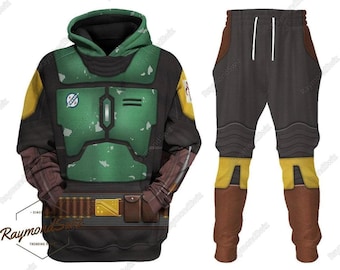 Boba Fett Hoodie, Boba Fett Costume Hoodie, Boba Fett Jogger, Star Wars Hoodie, Boba Fett Workout Jogger, Boba Fett Lover Gift