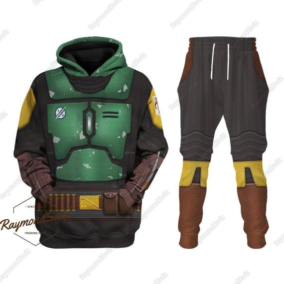 Boba Fett Hoodie, Boba Fett Costume Hoodie, Boba Fett Jogger, Star Wars Hoodie, Boba Fett Workout Jogger, Boba Fett Lover Gift