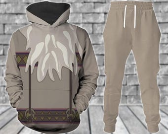 Frozen Sven Kostüm Hoodie, Sven Reindeer Jogger, Disney Frozen Filmfiguren Cosplay, Kristoff und Sven Shirt, Herren Disney Shirt