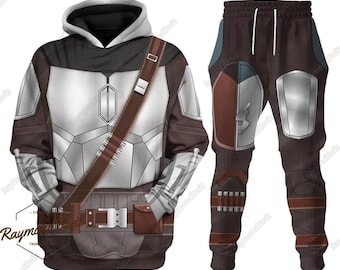 Mandalorian Hoodie, Mandalorian Costume, Mandalorian Cosplay Hoodie, Disney Star Wars Costume Hoodie, Star Wars Character Costume