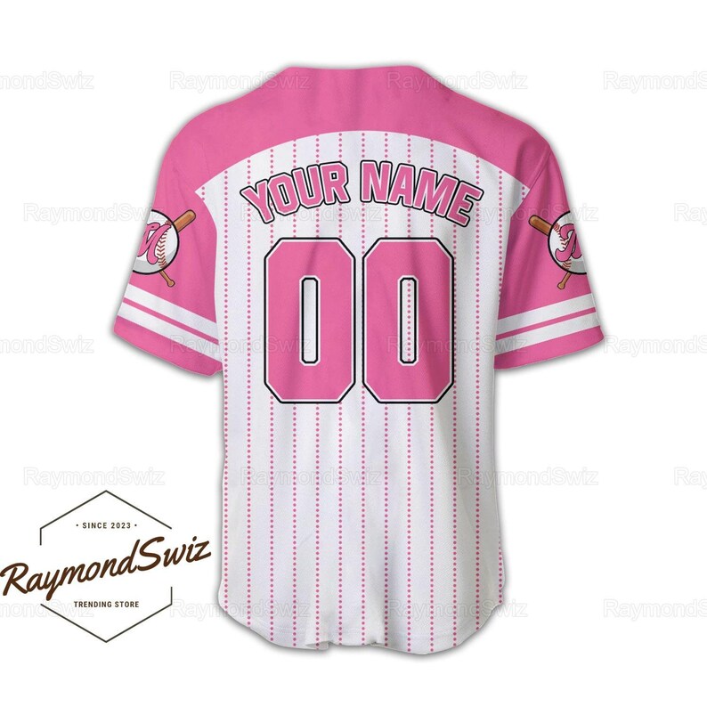 Minnie Mouse Jersey, Custom Minnie Baseball Jersey, Minnie Baseball
