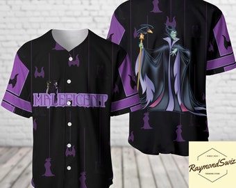 Halloween Maleficent Villain Baseball Jersey, Disney Villains Shirt, Halloween Jersey Women, Disney Women Shirt, Witch Baseball Jersey