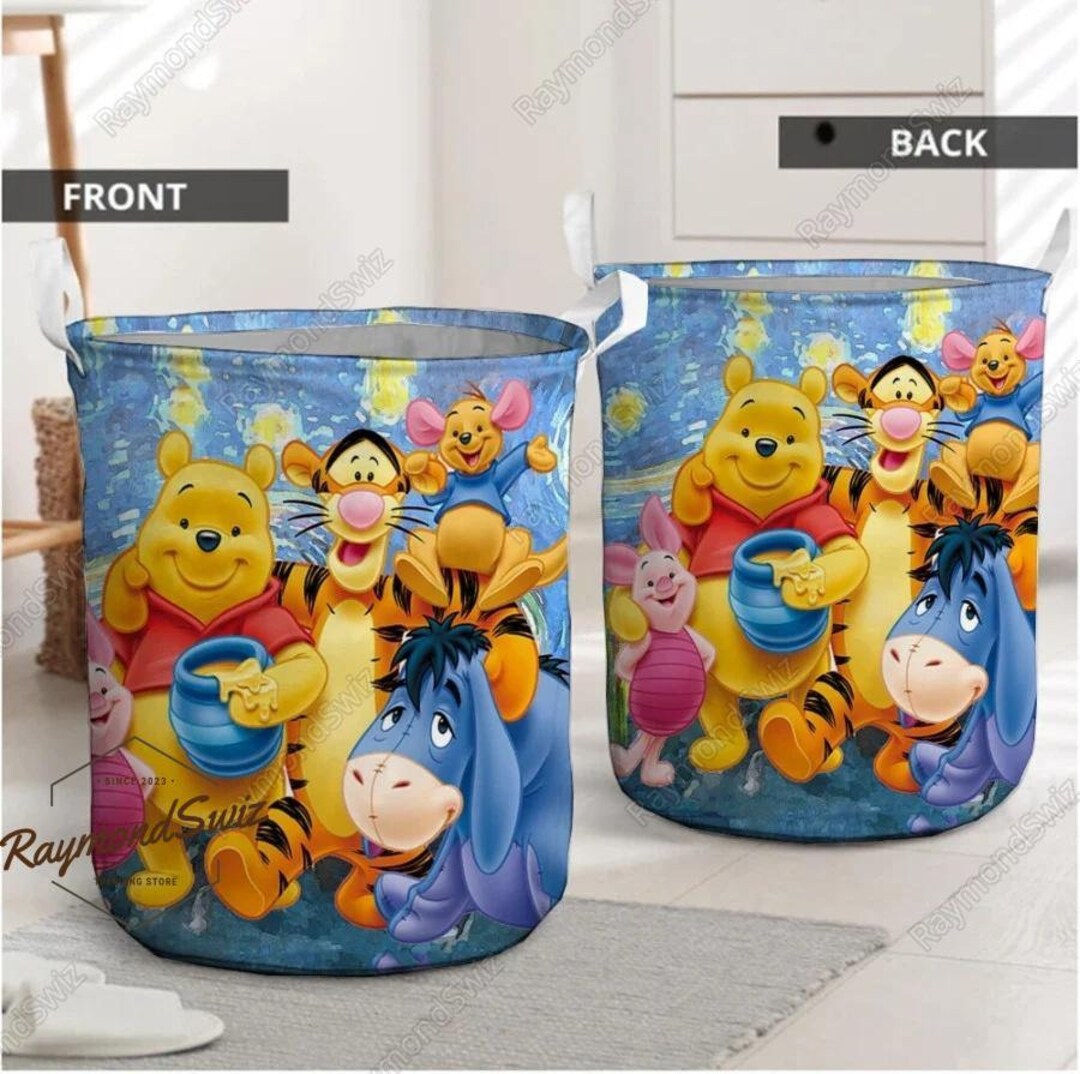 Pooh & Friends Laundry Basket, Winnie the Pooh Basket, Pooh Bear