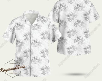 Mickey Hawaiian Shirt, Steamboat Mickey Button Shirt, Disney Mickey Summer Shirt, Mickey Mouse Aloha Shirt, Aloha Shirt, Mickey Gift