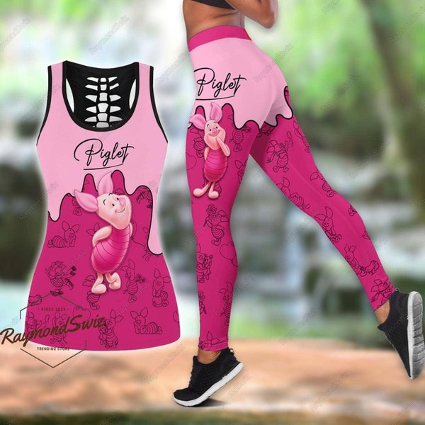 Ferkel Tank Top, Ferkel Yoga Leggings, Winnie The Pooh Tanktop, Disney Ferkel Leggings, Ferkel Workout Tank, Leggings für Mädchen