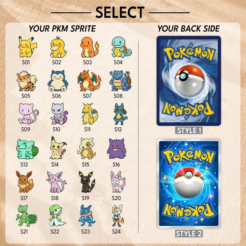 Personalized Father’s Day Pokemon Card, Custom Dad And Kids Photo Card, Family Keepsake Gift, Pokemon Family Keepsake Card, Dad Gift zdjęcie 2