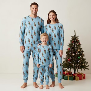 Christmas Family Pajamas, Long Family Pajamas, Long Sleeve PJs, Family Pajamas Set, Xmas Holiday Gift