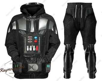 Darth Vader-hoodie, Darth Vader cosplay-hoodie, Darth Vader-kostymhoodie, Star Wars-hoodie, träningsjoggingbyxa, fars dag-present