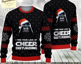 Star Wars Ugly Sweater, Darth Vader  Sweater, Darth Vader Xmas Sweater, Star Wars Holiday Sweater, Sweater Men