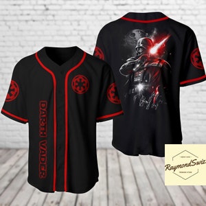 Darth Vader Jersey, Anakin Skywalker Baseball Shirt, Star Wars Jersey Shirt, Star Wars Charaktere, Shirt für Männer, Geschenk für ihn