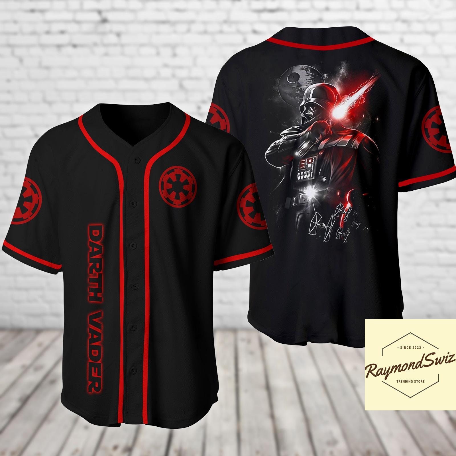 Darth Vader jersey, Anakin Skywalker honkbalshirt, Star Wars jersey shirt, Star Wars-personages, shirt voor mannen, cadeau voor hem
