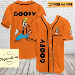 Halloween Goofy Jersey Shirt, Custom Baseball Shirt, Disney Dog Baseball Jersey, Funny Dog Shirt, Shirt For Men, Movie Character Jersey