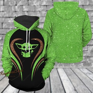 Baby Yoda Hoodie, Baby Yoda Leggings, Star Wars Hoodie, Cute Yoda Hoodie, Baby Yoda Yoga Pants, Leggings For Girls, Mother's Day Gift