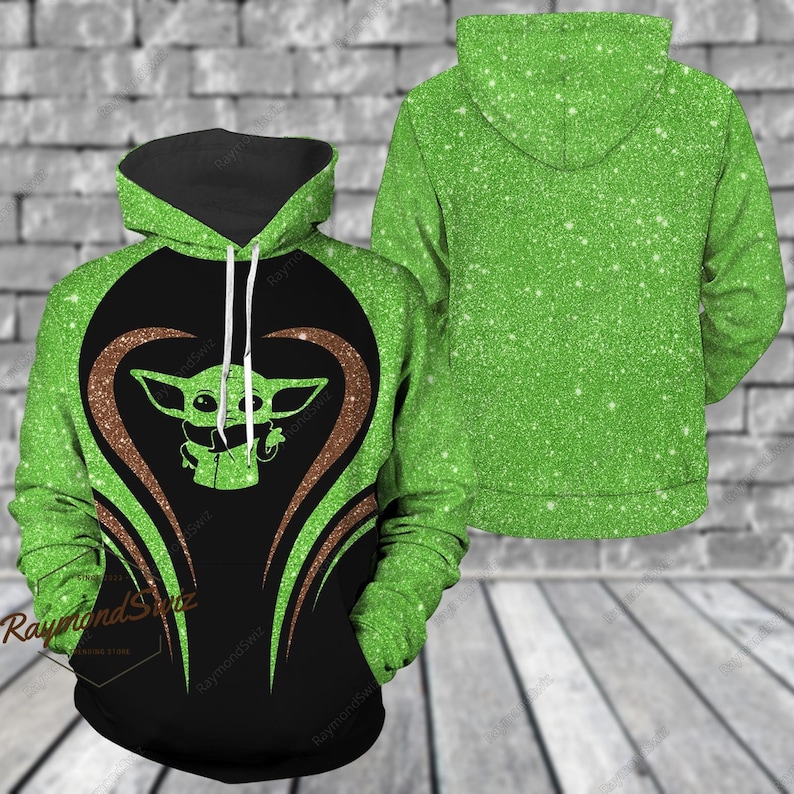 Baby Yoda Hoodie, Baby Yoda Leggings, Star Wars Hoodie, Cute Yoda Hoodie, Baby Yoda Yoga Pants, Leggings For Girls, Mother's Day Gift