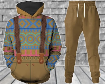 Oaken Frozen Costume Hoodie, Disney Jogger Pants, Movie Characters Cosplay For Men, Men Disney Shirts, Elsa Anna Olaf, Workout Jogger